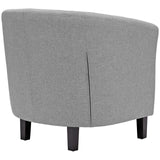 Prospect 2 Piece Upholstered Fabric Armchair Set Light Gray EEI-3150-LGR-SET