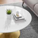 Modway Furniture Lippa 36" Wood Coffee Table Default Title EEI-3250-GLD-WHI