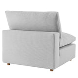 Modway Furniture Commix Down Filled Overstuffed Armless Chair XRXT Light Gray EEI-3270-LGR