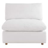 Modway Furniture Commix Down Filled Overstuffed Armless Chair XRXT Pure White EEI-3270-PUW