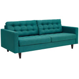 Empress Sofa and Loveseat Set of 2 Teal EEI-3317-TEA