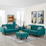 Empress Sofa and Loveseat Set of 2 Teal EEI-3317-TEA