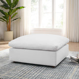 Modway Furniture Commix Down Filled Overstuffed Ottoman XRXT Pure White EEI-3318-PUW