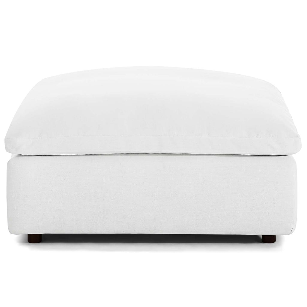 Commix Down Filled Overstuffed Ottoman White EEI-3318-WHI