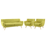 Remark 3 Piece Living Room Set Wheatgrass EEI-3322-WHE-SET