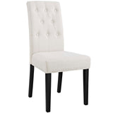 Confer Dining Side Chair Fabric Set of 2 Beige EEI-3325-BEI