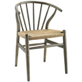 Flourish Spindle Wood Dining Side Chair Gray EEI-3338-GRY