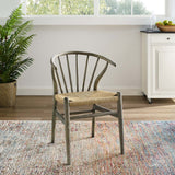 Flourish Spindle Wood Dining Side Chair Gray EEI-3338-GRY