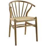 Flourish Spindle Wood Dining Side Chair Natural EEI-3338-NAT