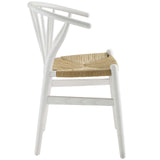Flourish Spindle Wood Dining Side Chair White EEI-3338-WHI
