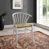 Flourish Spindle Wood Dining Side Chair White EEI-3338-WHI
