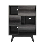 Render Three-Tier Display Storage Cabinet Stand Charcoal EEI-3343-CHA