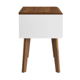 Render End Table Walnut White EEI-3345-WAL-WHI