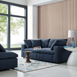 Commix Down Filled Overstuffed 2 Piece Sectional Sofa Set Azure EEI-3354-AZU