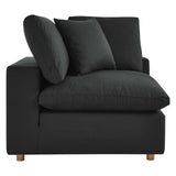 Modway Furniture Commix Down Filled Overstuffed 2 Piece Sectional Sofa Set XRXT Black EEI-3354-BLK