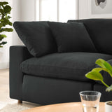 Modway Furniture Commix Down Filled Overstuffed 2 Piece Sectional Sofa Set XRXT Black EEI-3354-BLK