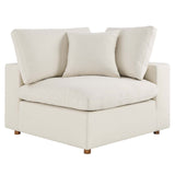 Modway Furniture Commix Down Filled Overstuffed 3 Piece Sectional Sofa Set XRXT Light Beige EEI-3355-LBG