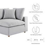 Modway Furniture Commix Down Filled Overstuffed 3 Piece Sectional Sofa Set XRXT Light Gray EEI-3355-LGR