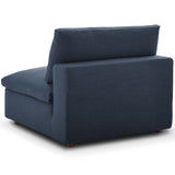 Commix Down Filled Overstuffed 4 Piece Sectional Sofa Set Azure EEI-3356-AZU