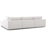 Commix Down Filled Overstuffed 4 Piece Sectional Sofa Set Beige EEI-3356-BEI