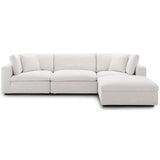 Commix Down Filled Overstuffed 4 Piece Sectional Sofa Set Beige EEI-3356-BEI