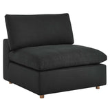 Modway Furniture Commix Down Filled Overstuffed 4 Piece Sectional Sofa Set XRXT Black EEI-3356-BLK