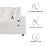Modway Furniture Commix Down Filled Overstuffed 4 Piece Sectional Sofa Set XRXT Pure White EEI-3356-PUW
