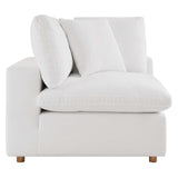 Modway Furniture Commix Down Filled Overstuffed 4 Piece Sectional Sofa Set XRXT Pure White EEI-3356-PUW