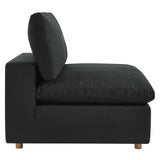 Modway Furniture Commix Down Filled Overstuffed 4 Piece Sectional Sofa Set XRXT Black EEI-3357-BLK