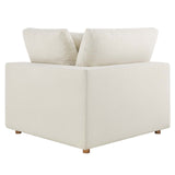 Modway Furniture Commix Down Filled Overstuffed 5 Piece Sectional Sofa Set XRXT Light Beige EEI-3358-LBG