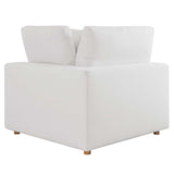 Modway Furniture Commix Down Filled Overstuffed 5 Piece Sectional Sofa Set XRXT Pure White EEI-3358-PUW