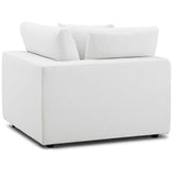 Commix Down Filled Overstuffed 5 Piece Sectional Sofa Set White EEI-3358-WHI