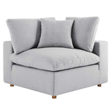 Modway Furniture Commix Down Filled Overstuffed 5 Piece 5-Piece Sectional Sofa XRXT Light Gray EEI-3359-LGR