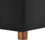 Modway Furniture Commix Down Filled Overstuffed 5-Piece Armless Sectional Sofa XRXT Black EEI-3360-BLK