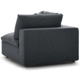 Commix Down Filled Overstuffed 5-Piece Armless Sectional Sofa Gray EEI-3360-GRY