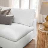 Modway Furniture Commix Down Filled Overstuffed 5-Piece Armless Sectional Sofa XRXT Pure White EEI-3360-PUW