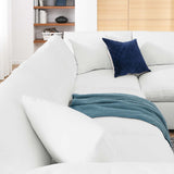 Modway Furniture Commix Down Filled Overstuffed 6 Piece Sectional Sofa Set 0423 Pure White EEI-3361-PUW