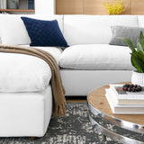 Modway Furniture Commix Down Filled Overstuffed 6-Piece Sectional Sofa XRXT Pure White EEI-3362-PUW