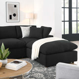 Modway Furniture Commix Down Filled Overstuffed 7-Piece Sectional Sofa XRXT Black EEI-3364-BLK