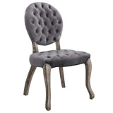 Exhibit French Vintage Dining Performance Velvet Side Chair