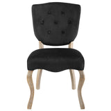 Array Dining Side Chair Set of 4 Black EEI-3382-BLK