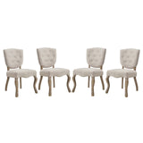 Array Dining Side Chair Set of 4 Beige EEI-3384-BEI