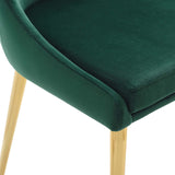 Viscount Modern Accent Performance Velvet Dining Chair Green EEI-3416-GRN