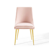 Viscount Modern Accent Performance Velvet Dining Chair Pink EEI-3416-PNK