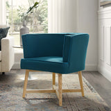 Anders Upholstered Fabric Accent Chair Azure EEI-3432-AZU