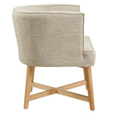 Anders Upholstered Fabric Accent Chair Beige EEI-3432-BEI