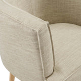 Anders Upholstered Fabric Accent Chair Beige EEI-3432-BEI