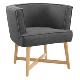 Anders Upholstered Fabric Accent Chair Gray EEI-3432-GRY