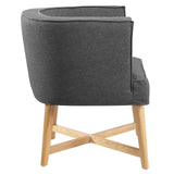 Anders Upholstered Fabric Accent Chair Gray EEI-3432-GRY