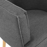 Anders Upholstered Fabric Accent Chair Gray EEI-3432-GRY